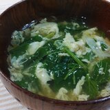 モロヘイヤと卵の中華スープ